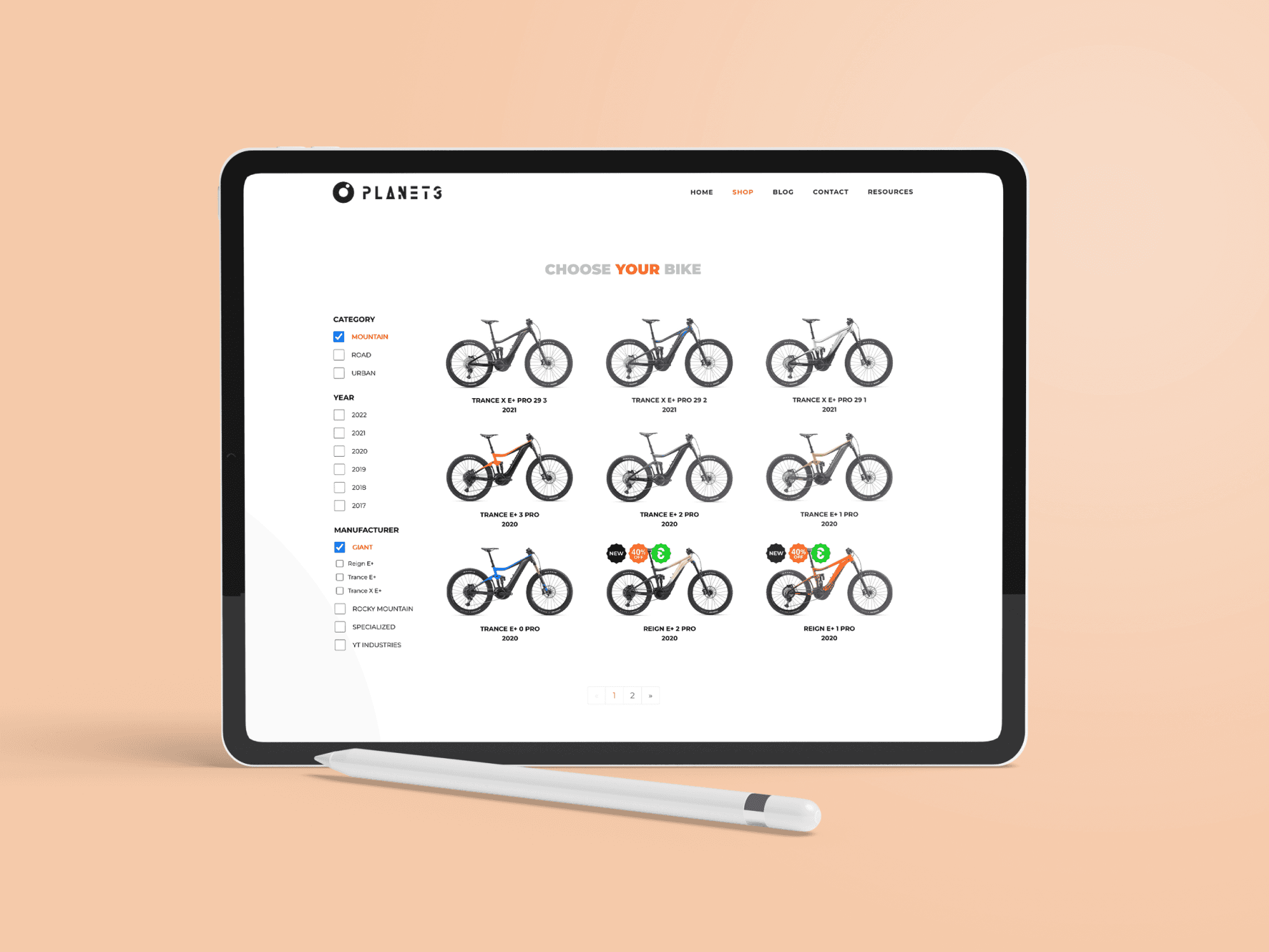 PLANET3 webshop